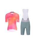RIVANELLE maillot corto y pantalón corto - COSMA - verde/naranja/rosa