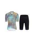 RIVANELLE maillot corto y pantalón corto - COSMA - negro/púrpura/dorado