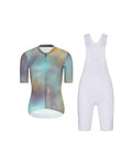 RIVANELLE maillot corto y pantalón corto - COSMA - blanco/púrpura/dorado