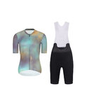 RIVANELLE maillot corto y pantalón corto - COSMA - negro/púrpura/dorado
