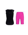 RIVANELLE maillot sin mangas y pantalón corto - SCALLESSA - ciclamen/negro