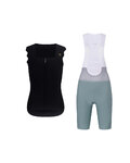 RIVANELLE maillot sin mangas y pantalón corto - SCALLESSA - verde/negro