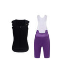 RIVANELLE maillot sin mangas y pantalón corto - SCALLESSA - púrpura/negro