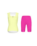 RIVANELLE maillot sin mangas y pantalón corto - SCALLESSA - ciclamen/amarillo