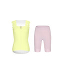 RIVANELLE maillot sin mangas y pantalón corto - SCALLESSA - rosa/amarillo
