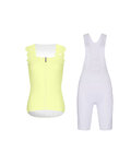RIVANELLE maillot sin mangas y pantalón corto - SCALLESSA - blanco/amarillo