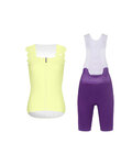 RIVANELLE maillot sin mangas y pantalón corto - SCALLESSA - púrpura/amarillo