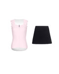 RIVANELLE maillot corto y falda - SCALLESSA - negro/rosa
