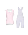 RIVANELLE maillot sin mangas y pantalón corto - SCALLESSA - blanco/rosa