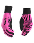 ALÉ guantes de dedos largos - SPIRAL DESIGN - rosa/negro