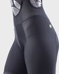 ALÉ pantalones cortos de tirantes - PRR STRADA LADY - negro/turquesa