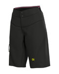 ALÉ pantalones cortos sin tirantes - ENDURO ENDURO  LADY - negro