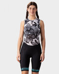 ALÉ pantalones cortos sin tirantes - PRR STRADA LADY - negro/turquesa