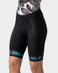 ALÉ pantalones cortos sin tirantes - PRR STRADA LADY - negro/turquesa