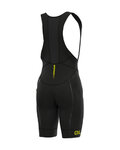 ALÉ pantalones cortos de tirantes - R-EV1 AGONISTA PLUS - negro/amarillo