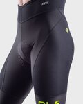 ALÉ pantalones cortos de tirantes - R-EV1 AGONISTA PLUS - negro/amarillo