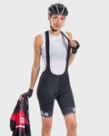 ALÉ pantalones cortos de tirantes - SOLID BLEND LADY - negro/blanco