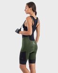 ALÉ pantalones cortos de tirantes - OFF-ROAD GRAVEL STONES CARGO LADY - verde