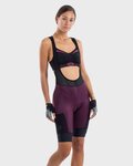 ALÉ pantalones cortos de tirantes - OFF-ROAD GRAVEL STONES CARGO LADY - púrpura