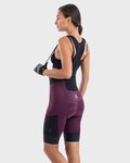 ALÉ pantalones cortos de tirantes - OFF-ROAD GRAVEL STONES CARGO LADY - púrpura