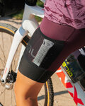 ALÉ pantalones cortos de tirantes - OFF-ROAD GRAVEL STONES CARGO LADY - púrpura
