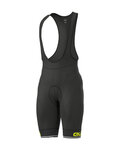 ALÉ pantalones cortos de tirantes - SOLID BLEND WINTER - negro/amarillo
