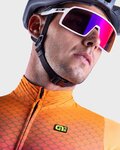 ALÉ maillot de invierno de manga larga - R-EV1 CLIMA PROTECTION 2.0 VELOCITY WIND G+ - naranja/negro