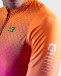 ALÉ maillot de invierno de manga larga - R-EV1 CLIMA PROTECTION 2.0 VELOCITY WIND G+ - naranja/negro