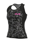 ALÉ maillot sin mangas - SOLID TRIANGLES LADY - gris/negro