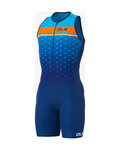 ALÉ monos - TRIATHLON  STARS LONG TRI - azul/naranja