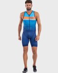 ALÉ monos - TRIATHLON  STARS LONG TRI - azul/naranja