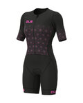 ALÉ monos - TRIATHLON  MAUI LONG TRI LADY SS - negro/rosa