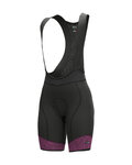 ALÉ pantalones cortos de tirantes - PRS MASTER 2.0 LADY - negro/rosa