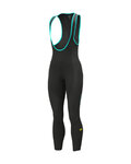 ALÉ pantalones largos con tirantes - KLIMATIK K-WIND BLIZZARD - negro
