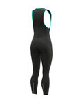 ALÉ pantalones largos con tirantes - KLIMATIK K-WIND BLIZZARD - negro
