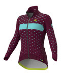ALÉ chaqueta aislante - PR-R STARS - granate/turquesa