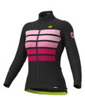 ALÉ maillot de invierno de manga larga - PR-R SOMBRA WOOL THERMO - negro/rosa