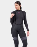 ALÉ pantalones largos con tirantes - PR-R MILD - negro/blanco