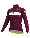 ALÉ maillot de invierno de manga larga - PR-R STARS - granate/rosa