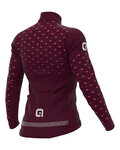 ALÉ maillot de invierno de manga larga - PR-R STARS - granate/rosa
