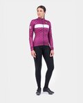 ALÉ maillot de invierno de manga larga - PR-R STARS - granate/rosa