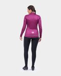 ALÉ maillot de invierno de manga larga - PR-R STARS - granate/rosa