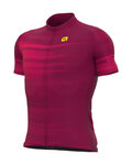 ALÉ jersey de manga corta - SOLID TURBO - granate