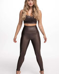 ATHLEEYA polainas - ESSENTIAL SHINE - marrón