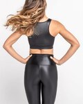 ATHLEEYA polainas - COFFEE SHINE - negro