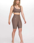 ATHLEEYA pantalones cortos sin tirantes - ESSENTIAL - marrón