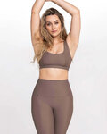 ATHLEEYA pantalones cortos sin tirantes - ESSENTIAL - marrón