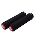 SRAM empuñaduras - LOCKING GRIPS 129 mm - negro/rojo