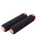 SRAM empuñaduras - LOCKING GRIPS 129 mm - negro/rojo