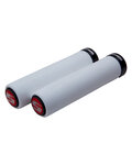 SRAM empuñaduras - LOCKING GRIPS 129 mm - gris/rojo